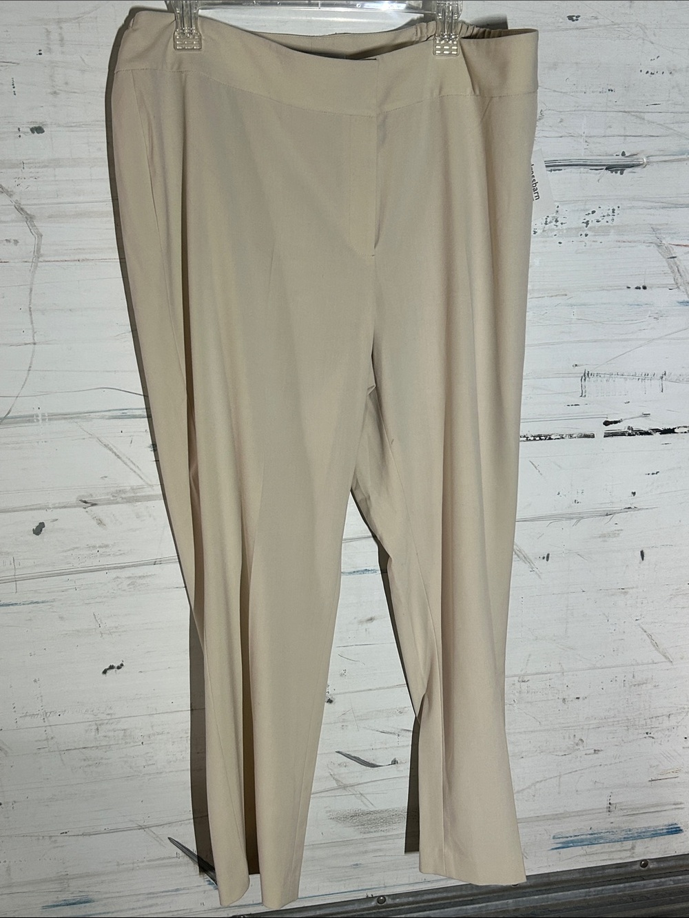 💐NWT Jones Studio Separates 16W Ivory Dress Pants Plus Size Career Slacks - Picture 2 of 5
